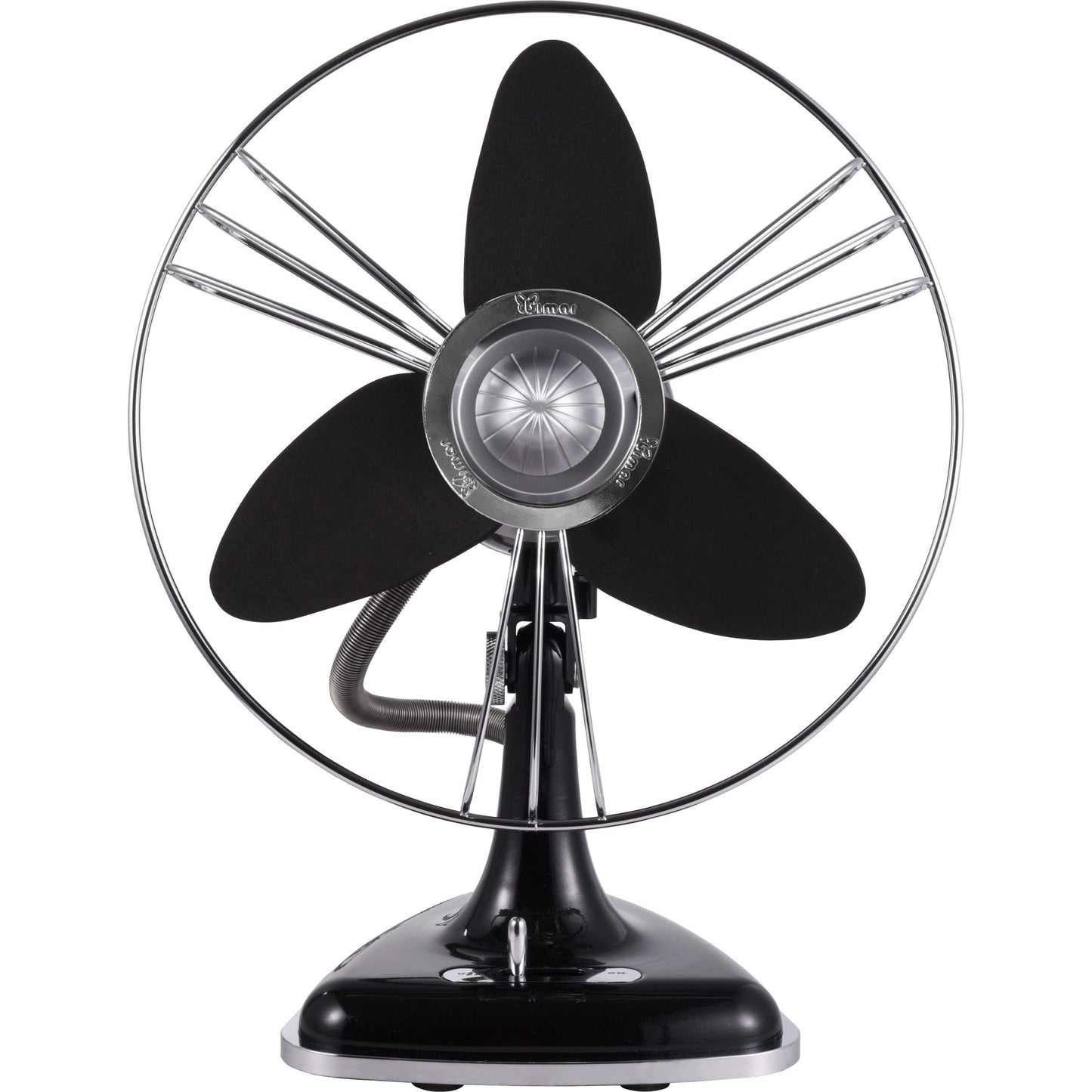 bimar VTM34.NE Ventilatore da Tavolo Vintage 35W, Corpo in Metallo, Elica Ø 30cm con 3 Pale in EVA, Comandi Vintage con Levetta Selettore 3 Velocità, Orientabile Destra Sinistra