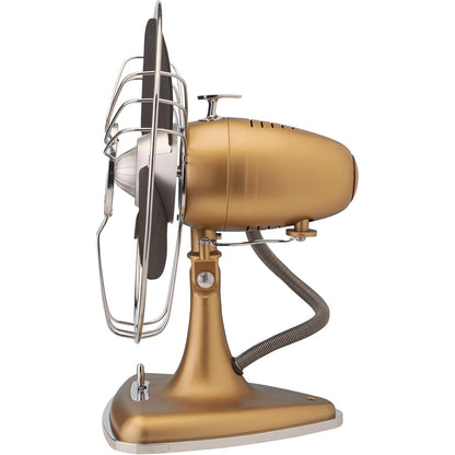 bimar VTM34.CA Ventilatore da Tavolo Vintage 35W, Corpo in Metallo, Elica Ø 30cm con 3 Pale in EVA, Comandi Vintage con Levetta Selettore 3 Velocità, Orientabile Destra Sinistra