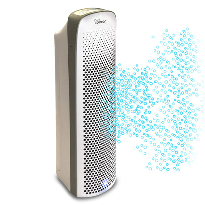 Bimar PA95 Purificatore d'aria con Filtro HEPA H13 ad Alta Filtrazione, Filtro a Carboni Attivi e Filtro a Rete in Tessuto. Purificatore Aria Elimina Odori, Allergie, Pollini, Fumo per Casa o Ufficio