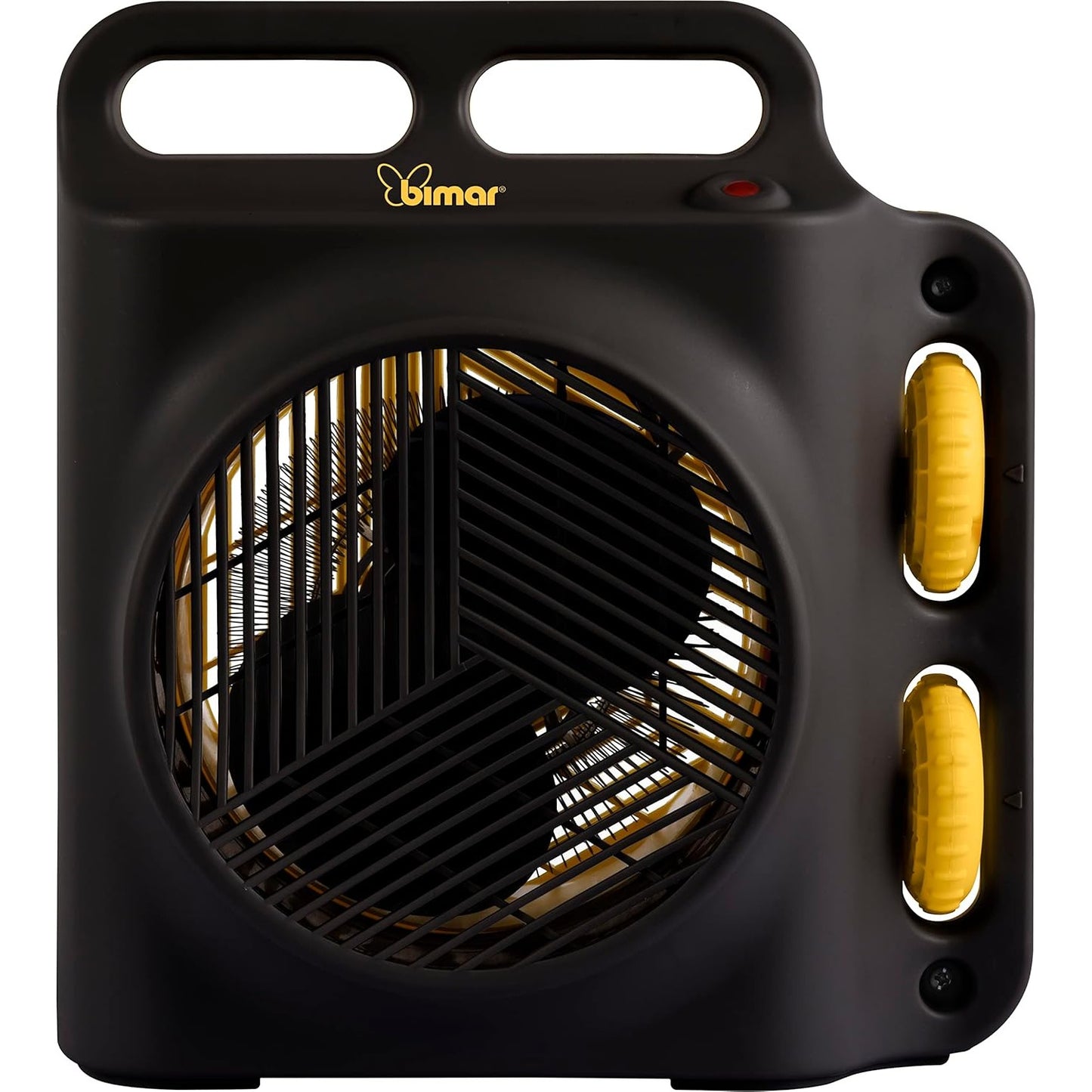 Bimar HF208 Stufa Elettrica Termoventilatore Elettrico da 2000W con Termostato Regolabile, Funzione Ventilazione e 2 Potenze di Riscaldamento. Corpo in Plastica con Maniglia Integrata