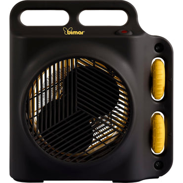 Bimar HF208 Stufa Elettrica Termoventilatore Elettrico da 2000W con Termostato Regolabile, Funzione Ventilazione e 2 Potenze di Riscaldamento. Corpo in Plastica con Maniglia Integrata