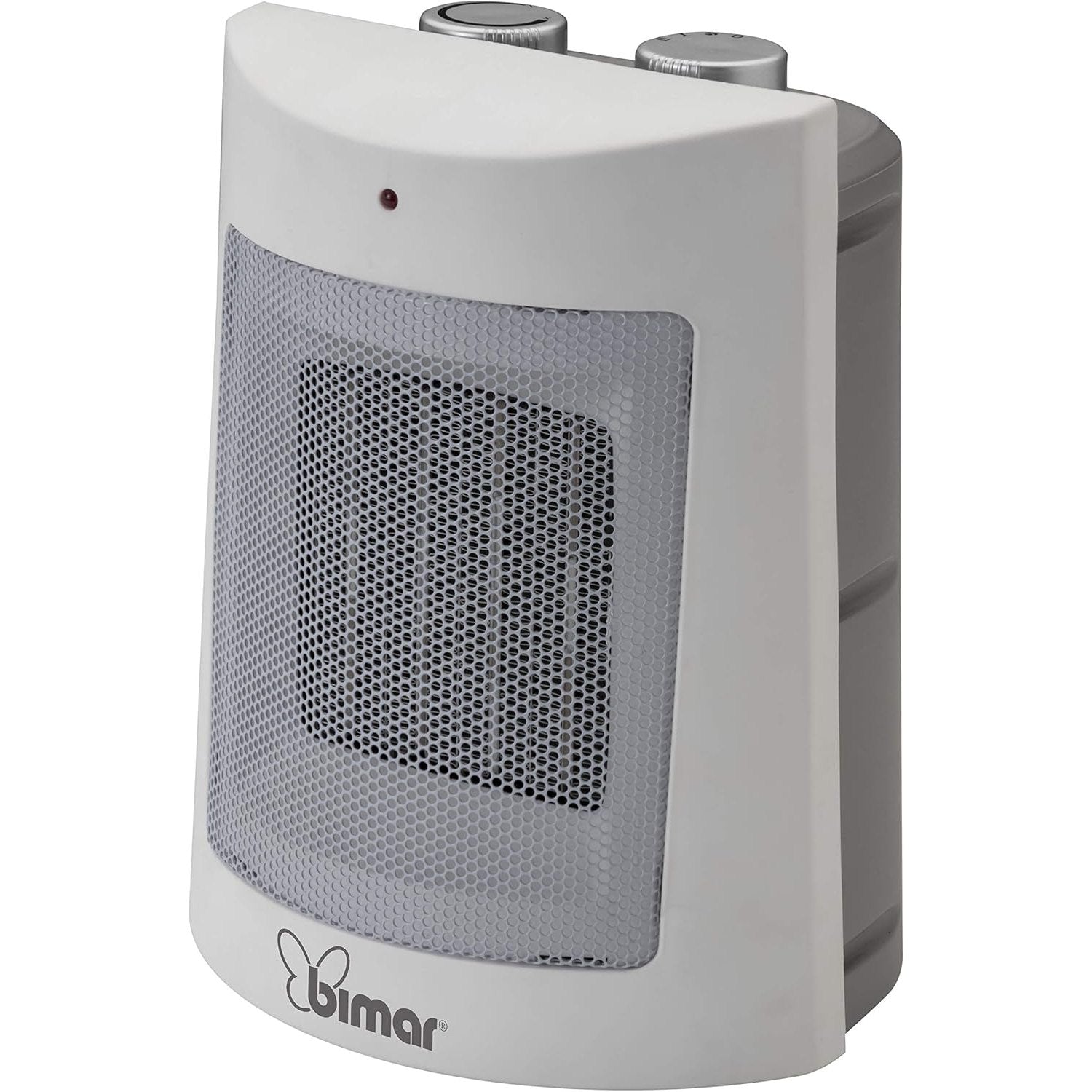 Bimar HP108 Stufetta Elettrica, Termoventilatore Elettrico da 1500W a Basso Consumo con Termostato Regolabile e 2 Potenze di Riscaldamento, Corpo in Plastica con Maniglia Integrata