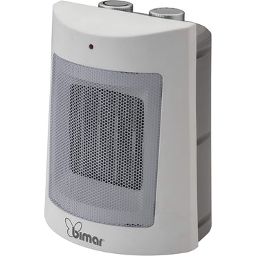 Bimar HP108 Stufetta Elettrica, Termoventilatore Elettrico da 1500W a Basso Consumo con Termostato Regolabile e 2 Potenze di Riscaldamento, Corpo in Plastica con Maniglia Integrata