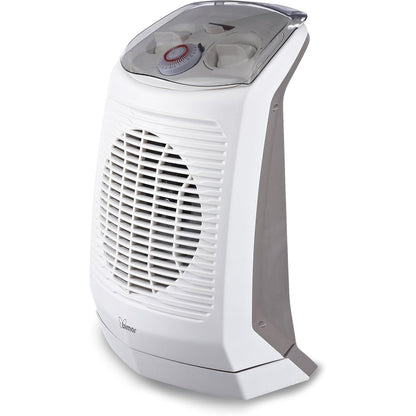 bimar HF201 Termoventilatore Elettrico Portatile, Bagno, stufetta elettrica Basso consumo, Scaldino, Timer 24h, Aria Calda, Silenzioso, Riscaldamento Ambiente, Tripla Sicurezza