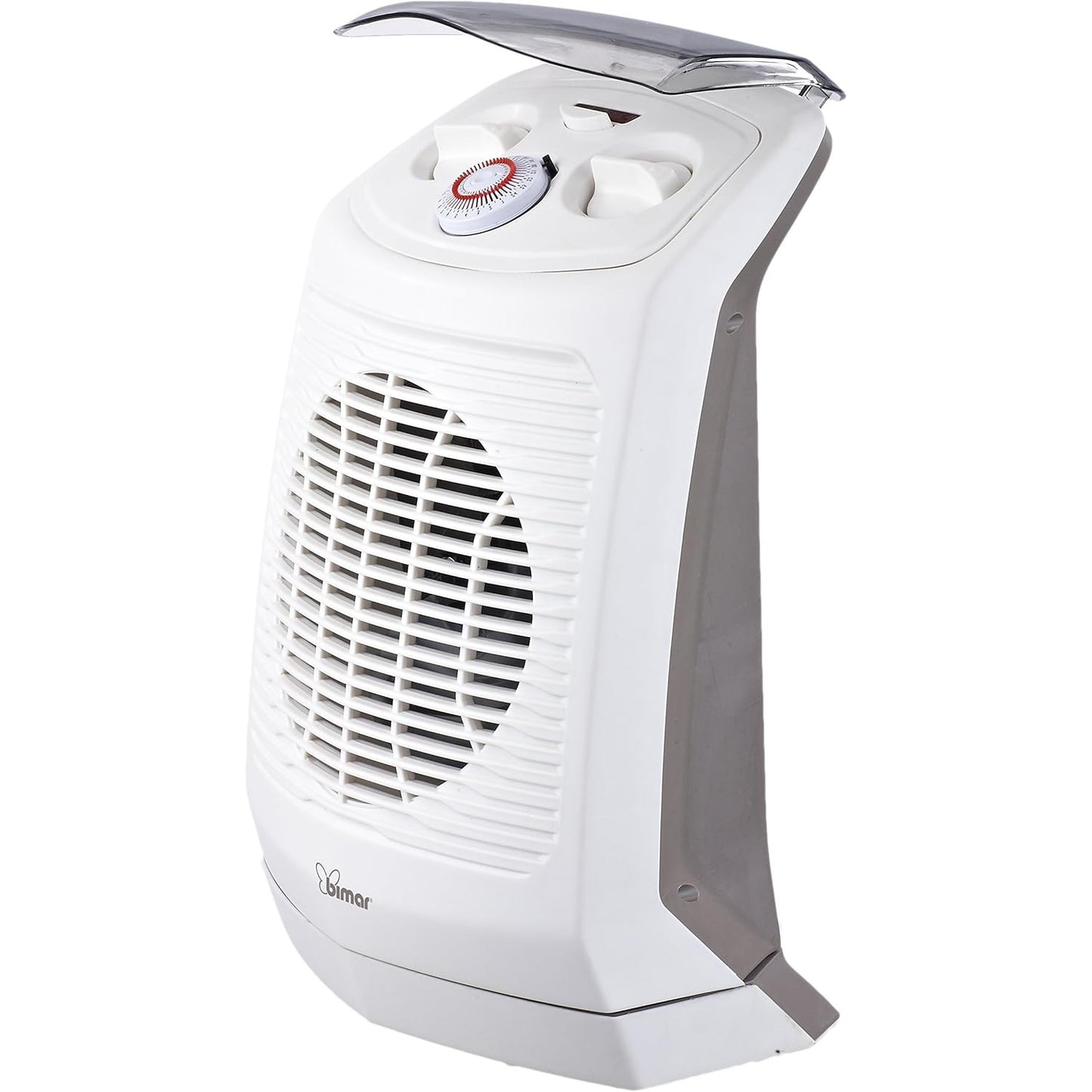 bimar HF201 Termoventilatore Elettrico Portatile, Bagno, stufetta elettrica Basso consumo, Scaldino, Timer 24h, Aria Calda, Silenzioso, Riscaldamento Ambiente, Tripla Sicurezza