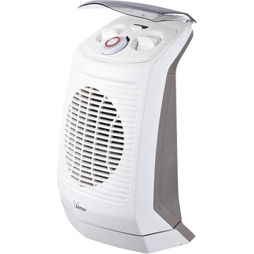 bimar HF201 Termoventilatore Elettrico Portatile, Bagno, stufetta elettrica Basso consumo, Scaldino, Timer 24h, Aria Calda, Silenzioso, Riscaldamento Ambiente, Tripla Sicurezza