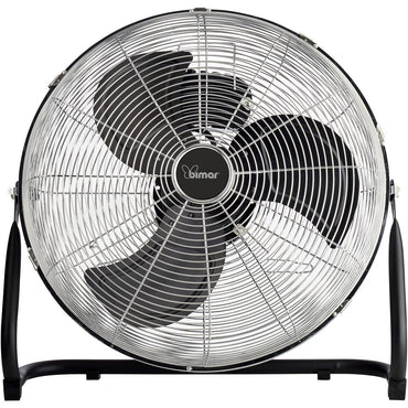 bimar VS58 Ventilatore Turbo da Pavimento e Muro, Elica Ø 45cm con 3 Pale in Alluminio, Ventilatore da Terra a 3 Velocità, Orientabile Alto Basso, Kit Installazione Murale Incluso, 100W